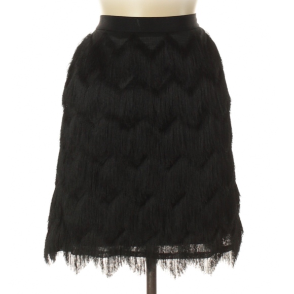 Ann Taylor Dresses & Skirts - Ann Taylor Party Shag Black Sway Skirt